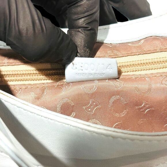 CELINE w/COA Light Tiffany Blue Shoulder Bag Hobo Luxury Leather Purse Bag w/ C - Picture 5 of 13